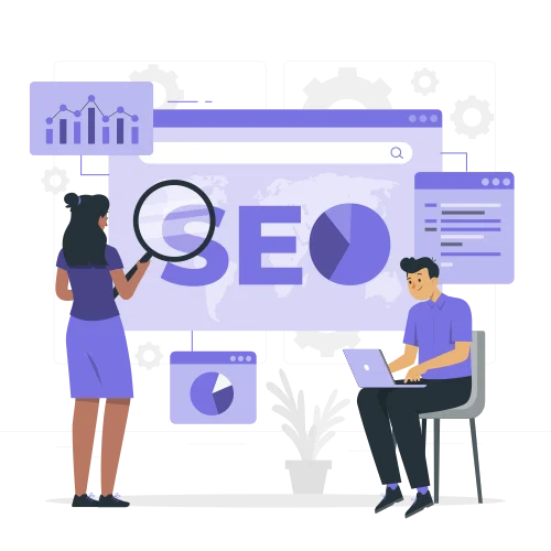Ilustração representando seo